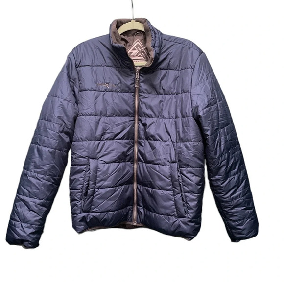 ZEROXPOSUR NAVY BLUE LIGHTWEIGHT PUFFER JACKET - Picture 1 of 5